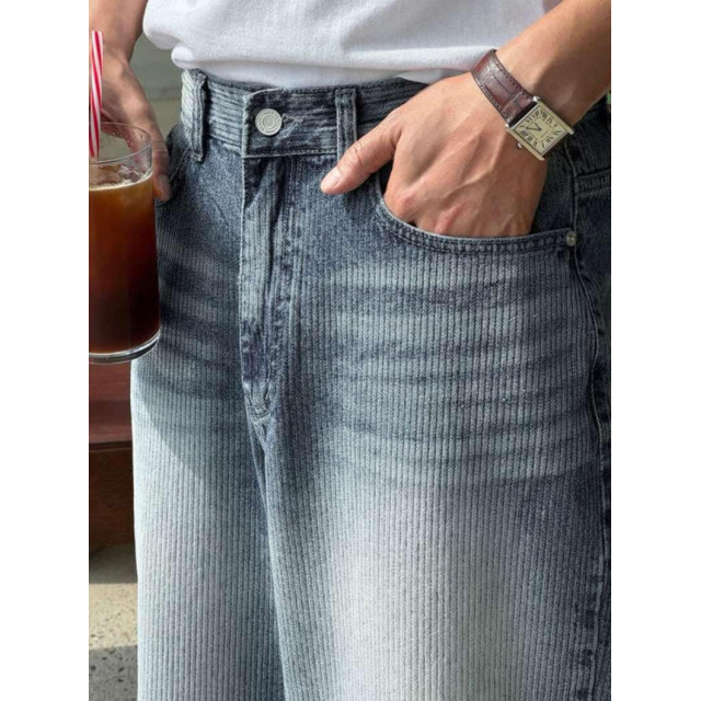 韓國🇰🇷YKK拉鍊螺紋水洗丹寧褲『韓國連線』
