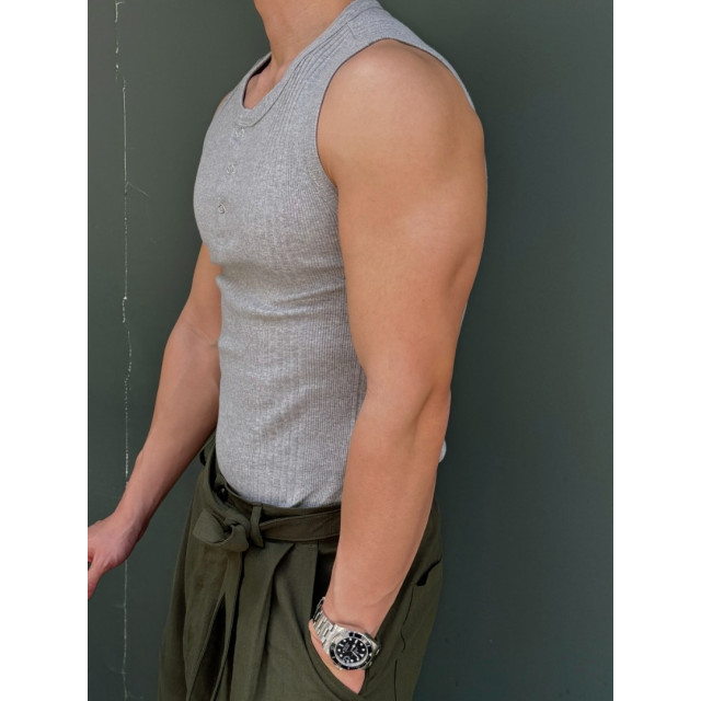 韓國🇰🇷3色亨利領排扣無袖背心『韓國連線』