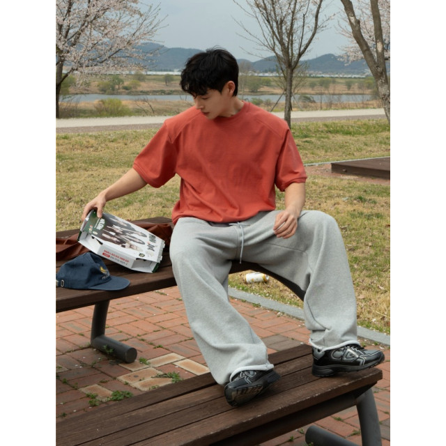 韓國🇰🇷4色落肩純棉寬鬆短袖『韓國連線』