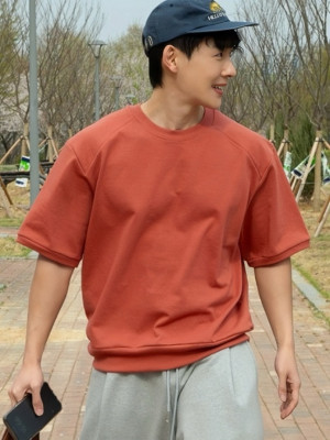 韓國🇰🇷4色落肩純棉寬鬆短袖『韓國連線』