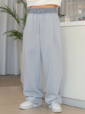 韓國🇰🇷寬鬆毛圈捲邊直筒休閒褲『韓國連線』