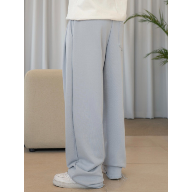 韓國🇰🇷寬鬆毛圈捲邊直筒休閒褲『韓國連線』