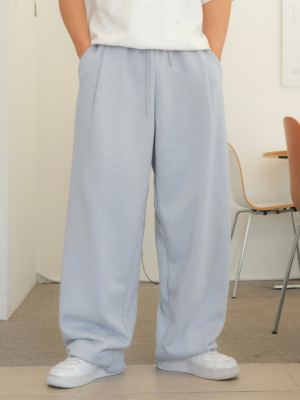 韓國🇰🇷寬鬆毛圈捲邊直筒休閒褲『韓國連線』