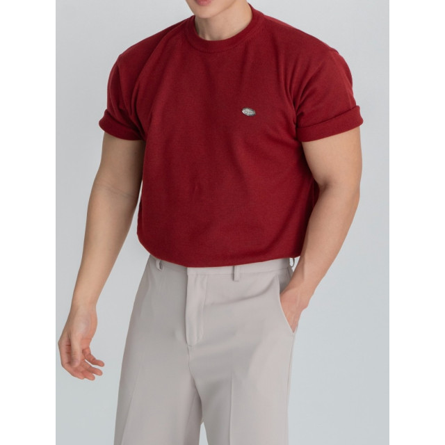 韓國🇰🇷6色基本款吊墜圓領針織短袖『韓國連線』