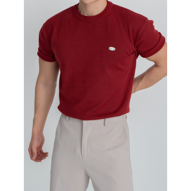 韓國🇰🇷6色基本款吊墜圓領針織短袖『韓國連線』