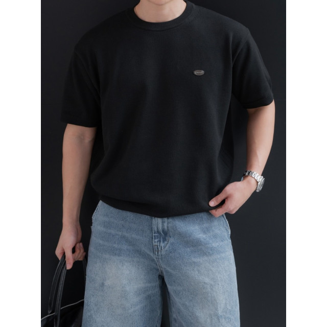 韓國🇰🇷6色基本款吊墜圓領針織短袖『韓國連線』