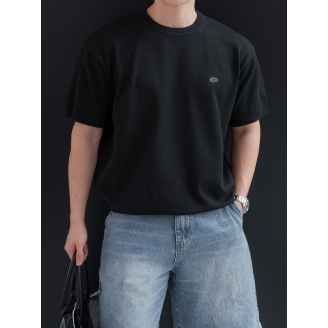 韓國🇰🇷6色基本款吊墜圓領針織短袖『韓國連線』