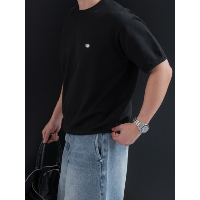 韓國🇰🇷6色基本款吊墜圓領針織短袖『韓國連線』