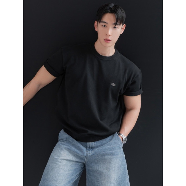 韓國🇰🇷6色基本款吊墜圓領針織短袖『韓國連線』