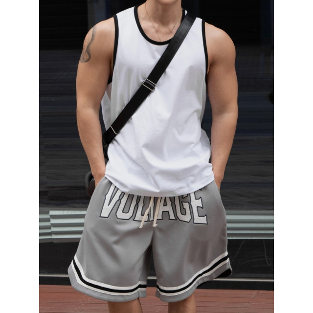 韓國🇰🇷簡約黑白拼接線無袖背心『韓國連線』