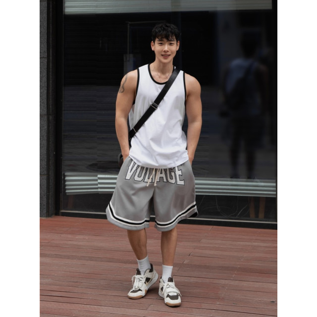 韓國🇰🇷簡約黑白拼接線無袖背心『韓國連線』