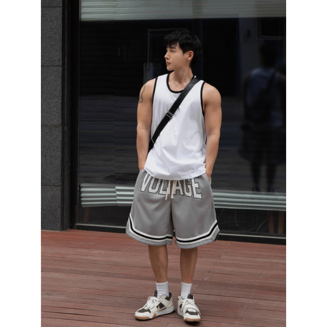 韓國🇰🇷簡約黑白拼接線無袖背心『韓國連線』