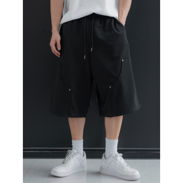 韓國🇰🇷寬鬆鉚釘休閒七分褲『韓國連線』