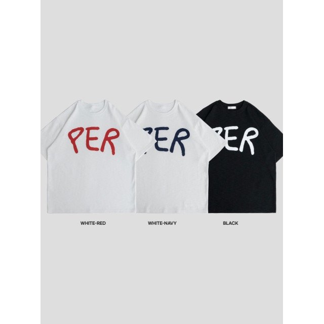 韓國🇰🇷overfit3色印花寬鬆短袖『韓國連線』