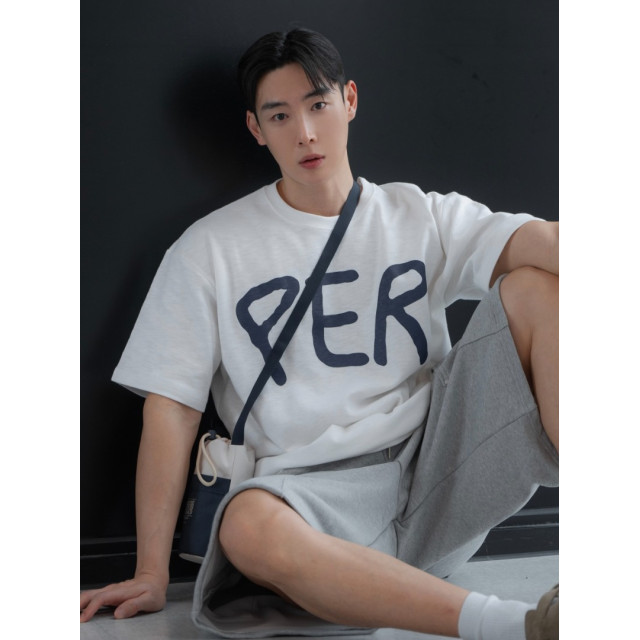 韓國🇰🇷overfit3色印花寬鬆短袖『韓國連線』