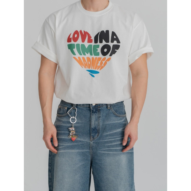 韓國🇰🇷lovetime印花寬鬆短袖『韓國連線』