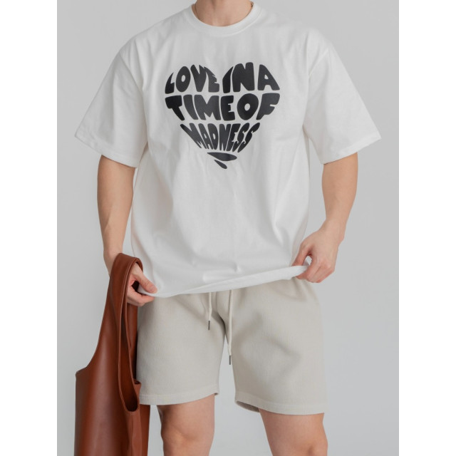 韓國🇰🇷lovetime印花寬鬆短袖『韓國連線』