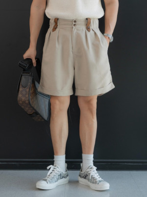 韓國🇰🇷2色雙排扣掐折短褲『韓國連線』