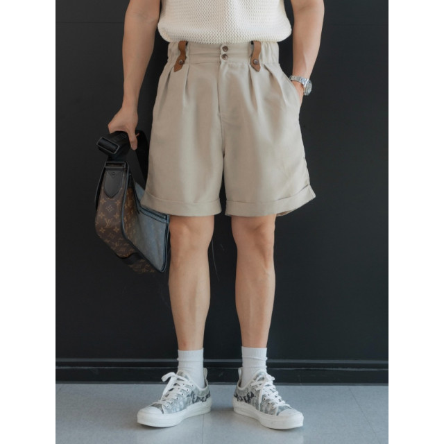 韓國🇰🇷2色雙排扣掐折短褲『韓國連線』