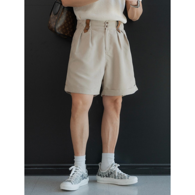 韓國🇰🇷2色雙排扣掐折短褲『韓國連線』