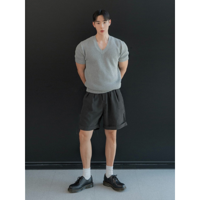 韓國🇰🇷2色雙排扣掐折短褲『韓國連線』