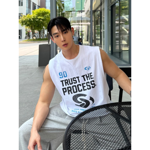 韓國🇰🇷輕薄街頭風印花無袖背心『韓國連線』