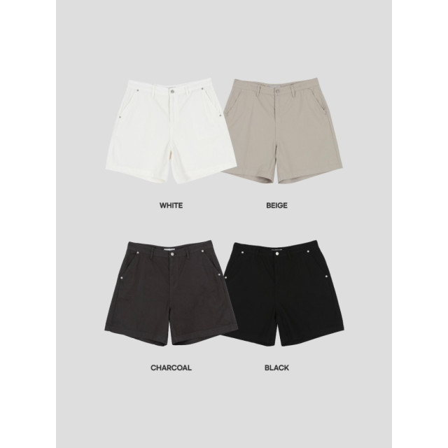 韓國🇰🇷簡約合身休閒棉質短褲『韓國連線』