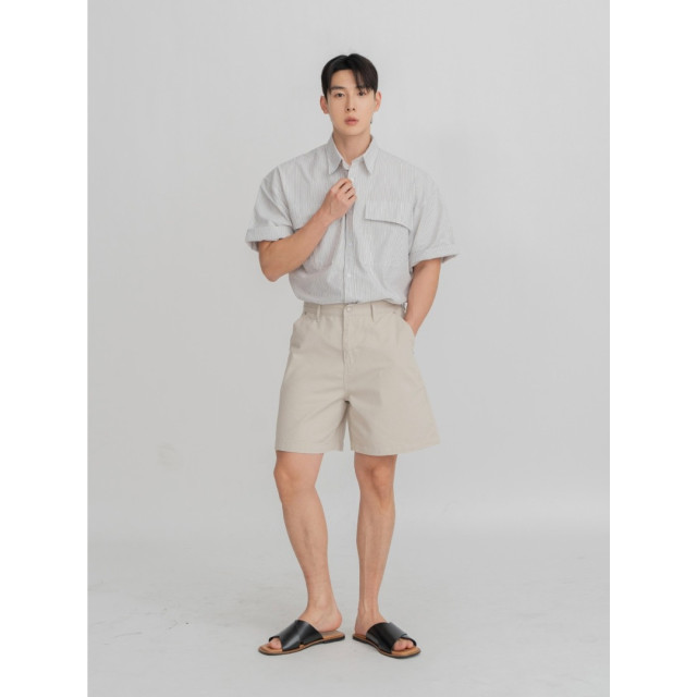 韓國🇰🇷簡約合身休閒棉質短褲『韓國連線』