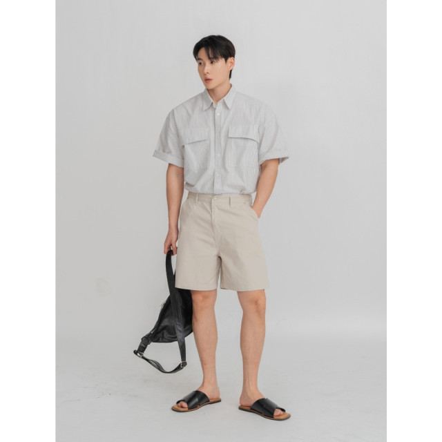 韓國🇰🇷簡約合身休閒棉質短褲『韓國連線』