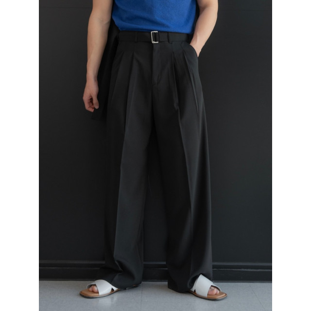 韓國🇰🇷薄款腰帶雙摺西裝褲『韓國連線』