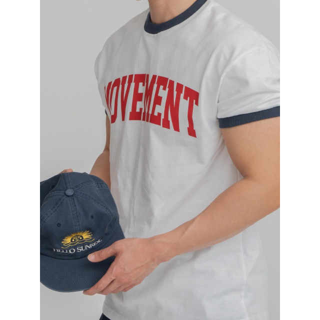 韓國🇰🇷圓領撞色印花合身短袖『韓國連線』