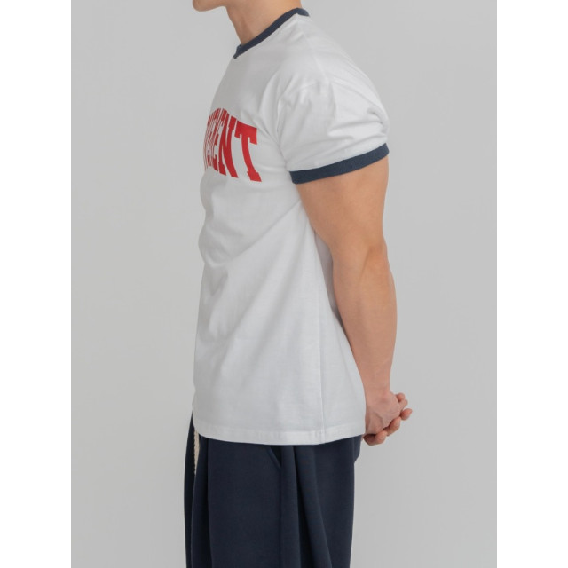 韓國🇰🇷圓領撞色印花合身短袖『韓國連線』