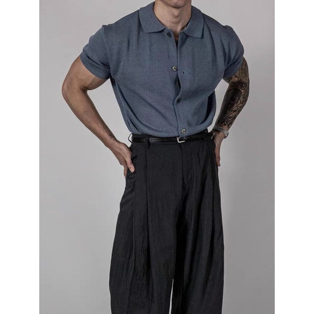 韓國🇰🇷4色亞麻混紡開襟針織襯衫『韓國連線』