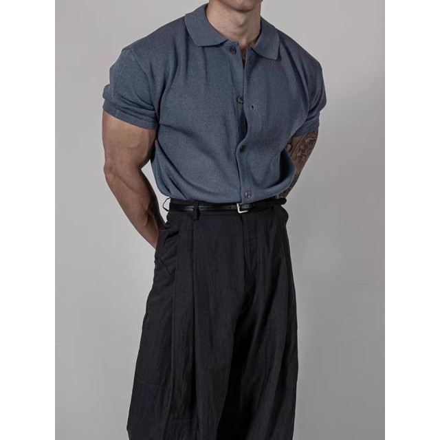 韓國🇰🇷4色亞麻混紡開襟針織襯衫『韓國連線』