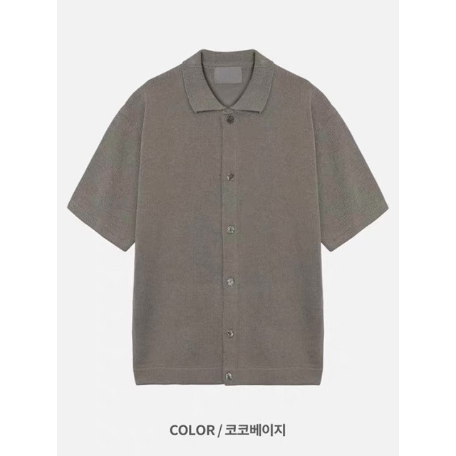 韓國🇰🇷4色亞麻混紡開襟針織襯衫『韓國連線』