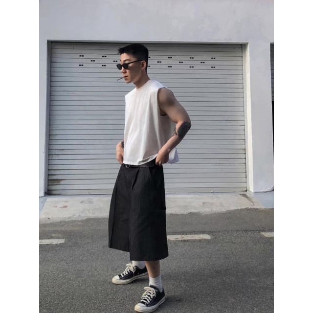 韓國🇰🇷4色削尖超短版無袖背心『韓國連線』