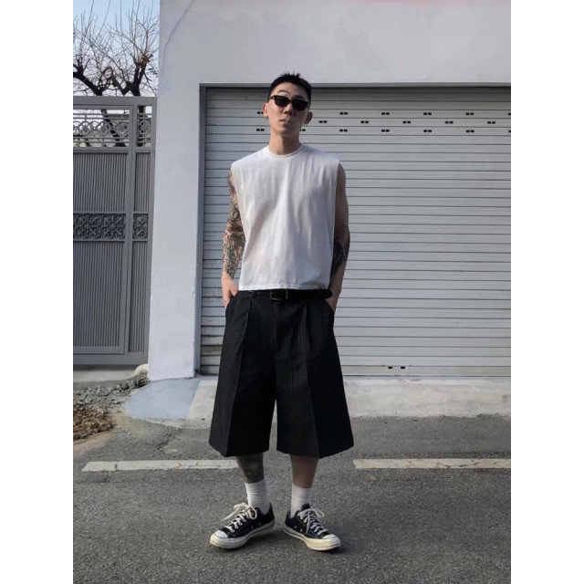 韓國🇰🇷4色削尖超短版無袖背心『韓國連線』