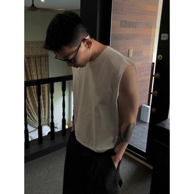 韓國🇰🇷4色削尖超短版無袖背心『韓國連線』