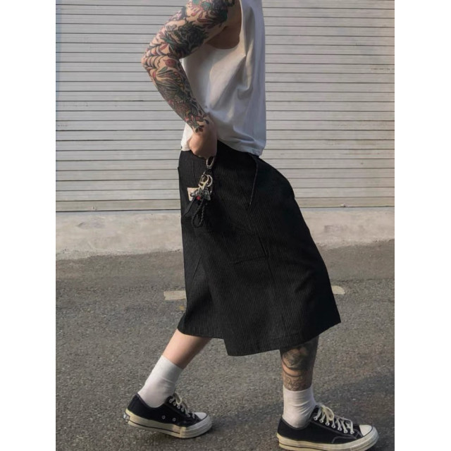 韓國🇰🇷直紋縫標丹寧短褲『韓國連線』