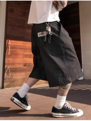 韓國🇰🇷直紋縫標丹寧短褲『韓國連線』