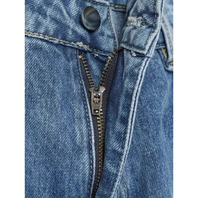 韓國🇰🇷拼接線刷破丹寧彎刀褲『韓國連線』