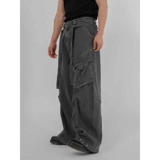 韓國🇰🇷寬鬆腰帶水洗工裝褲『韓國連線』