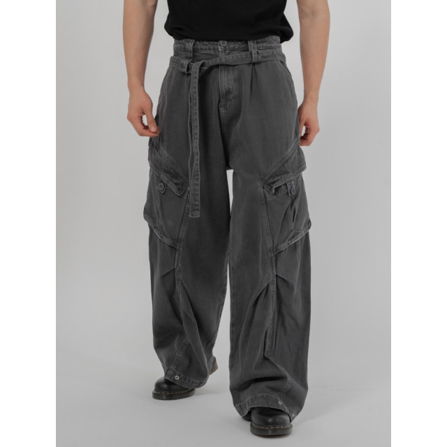 韓國🇰🇷寬鬆腰帶水洗工裝褲『韓國連線』