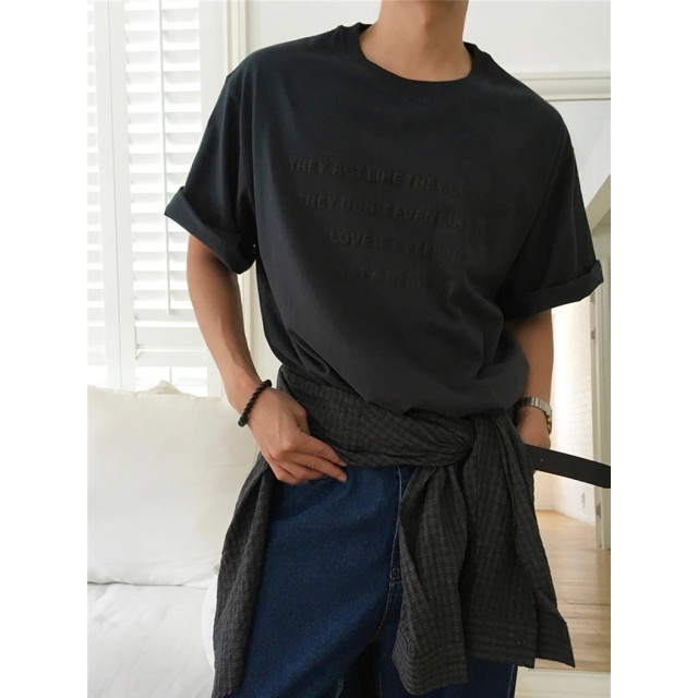 韓國🇰🇷薄款寬鬆字母印花短袖『韓國連線』