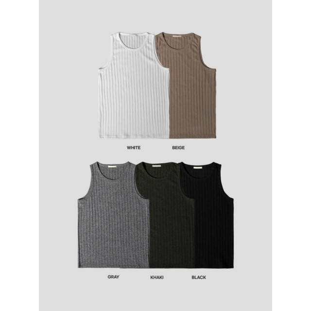韓國🇰🇷5色立體螺紋無袖背心『韓國連線』