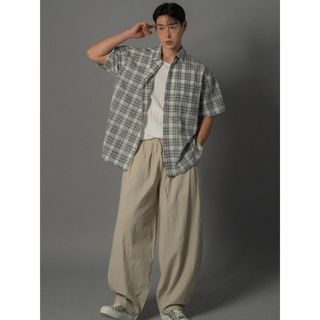 韓國🇰🇷6色夏季薄款格紋短袖襯衫『韓國連線』