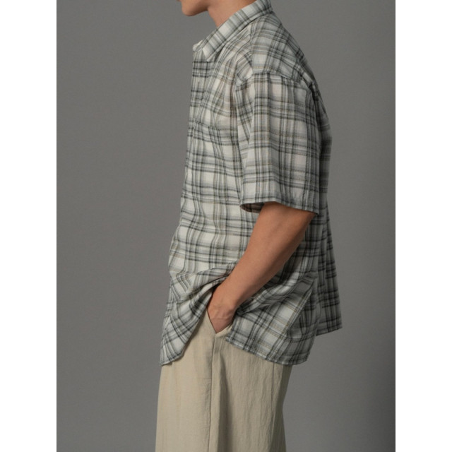 韓國🇰🇷6色夏季薄款格紋短袖襯衫『韓國連線』