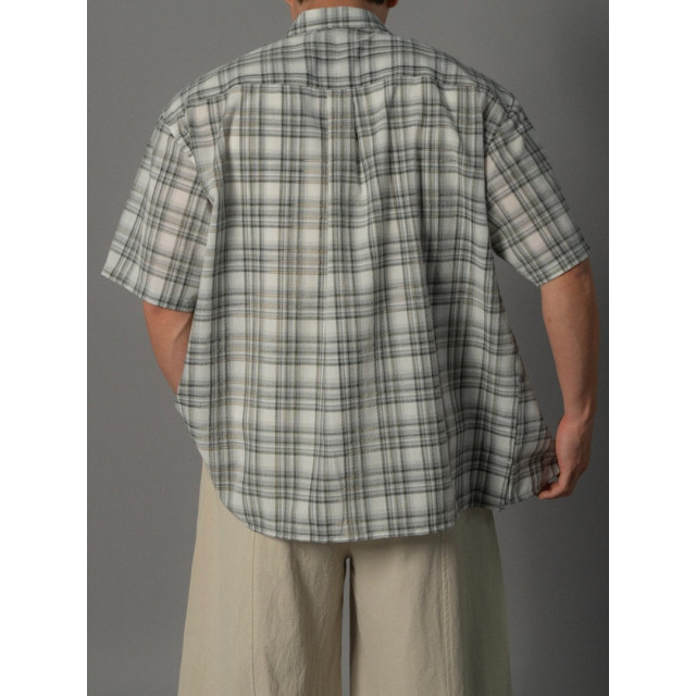 韓國🇰🇷6色夏季薄款格紋短袖襯衫『韓國連線』