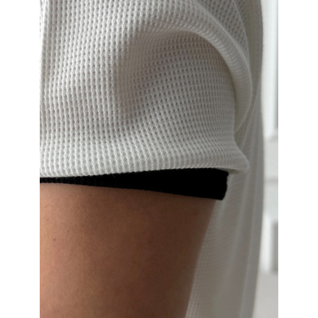 韓國🇰🇷3色華夫格圓領亨利短袖『韓國連線』