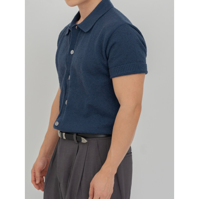 韓國🇰🇷6色夏季翻領開襟針織襯衫『韓國連線』